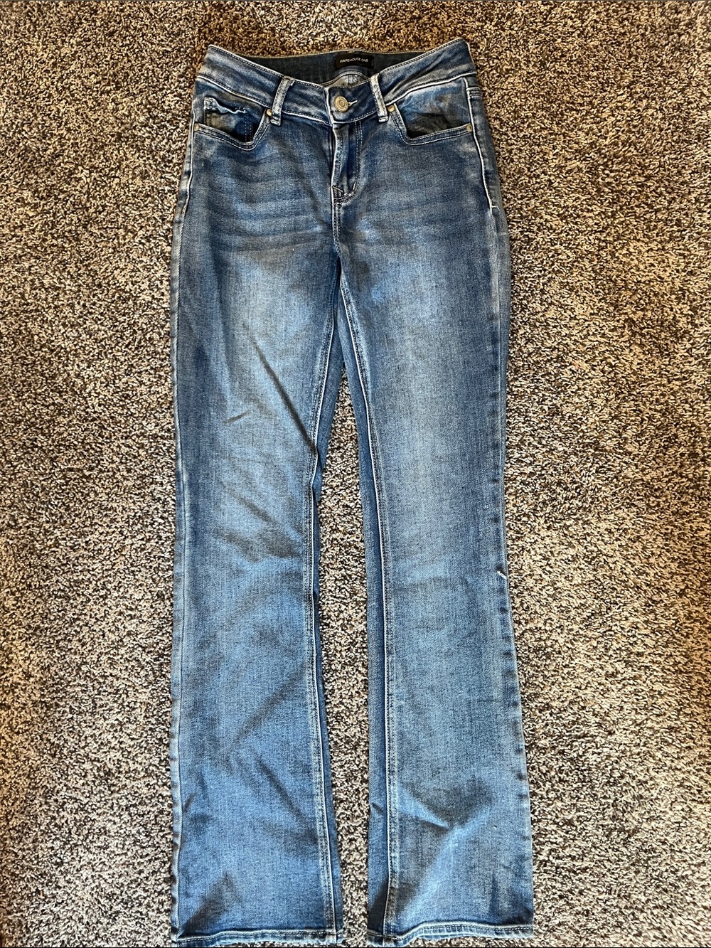 Warehouse Women's Medium Blue Flare Jeans